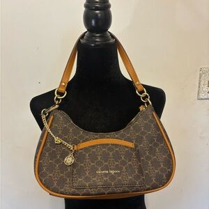 Nanette Lepore Elegant Brown and Tan Shoulder Bag